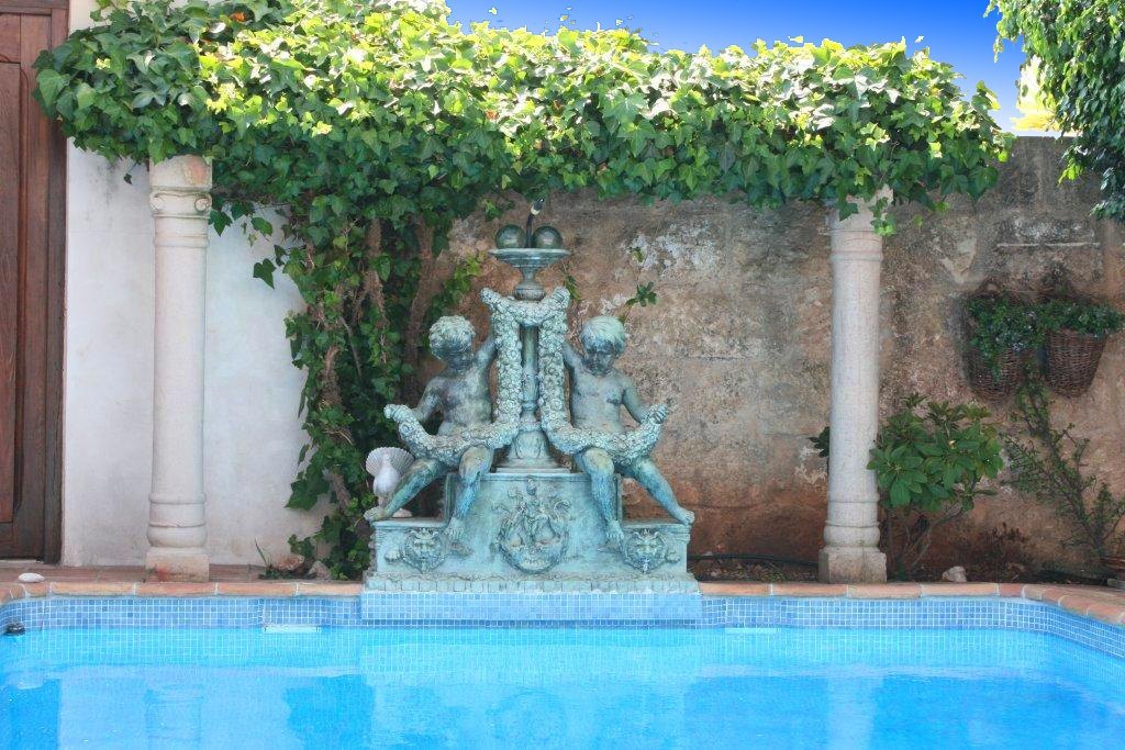 A beautifully restored town house with swimming pool