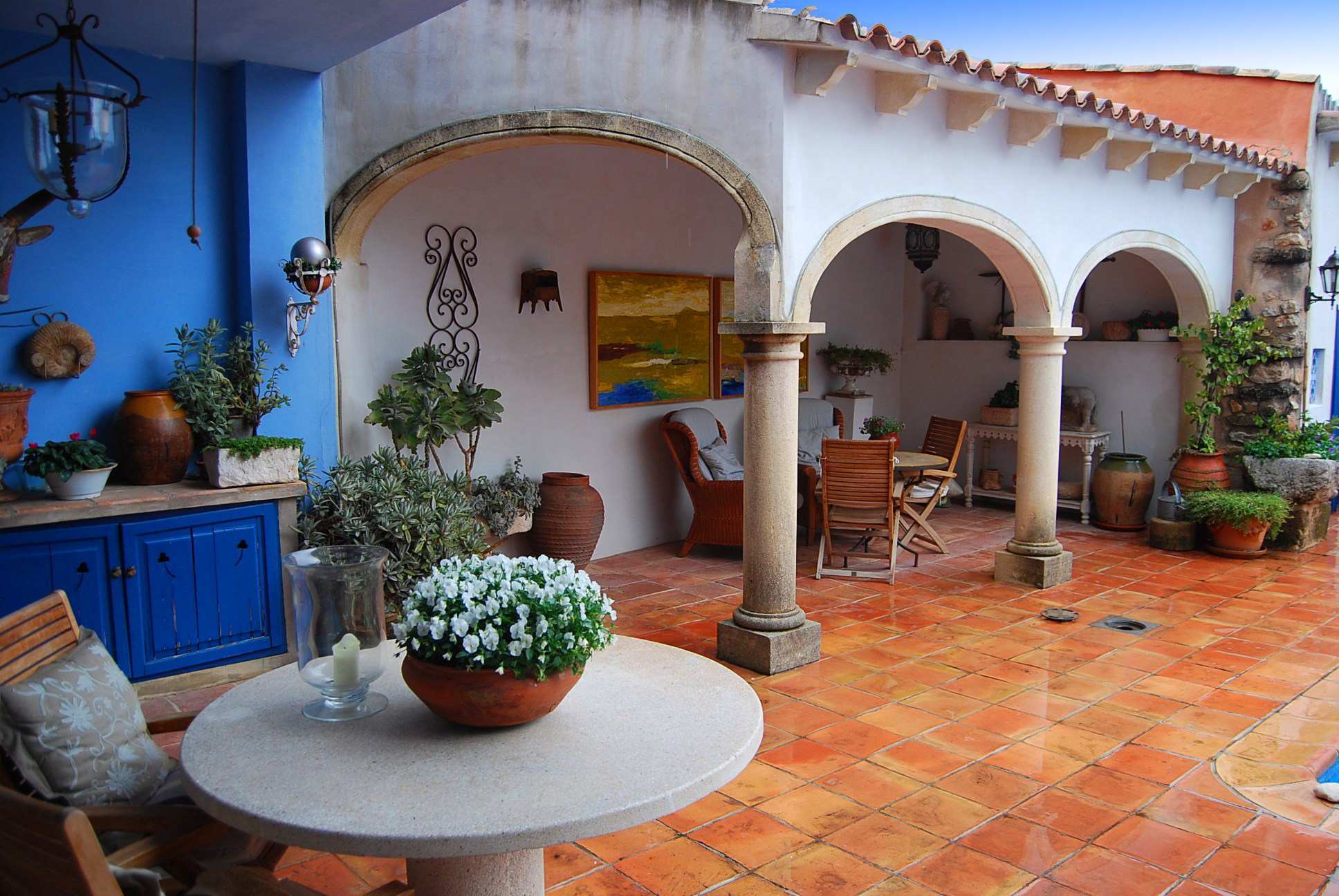 A beautifully restored town house with swimming pool